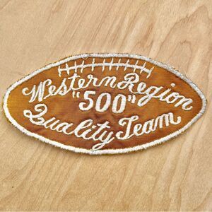 Western Region "500" Quality Team Vintage Football Patch